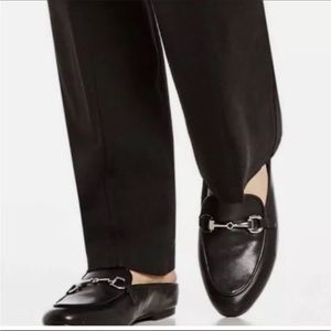 Vionic Black Leather Mules